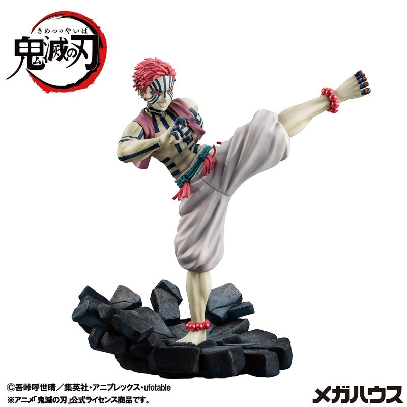 (Figure) Demon Slayer: Kimetsu no Yaiba Upper Rank 3 Akaza G.E.M. Series Complete Figure (Re-release)