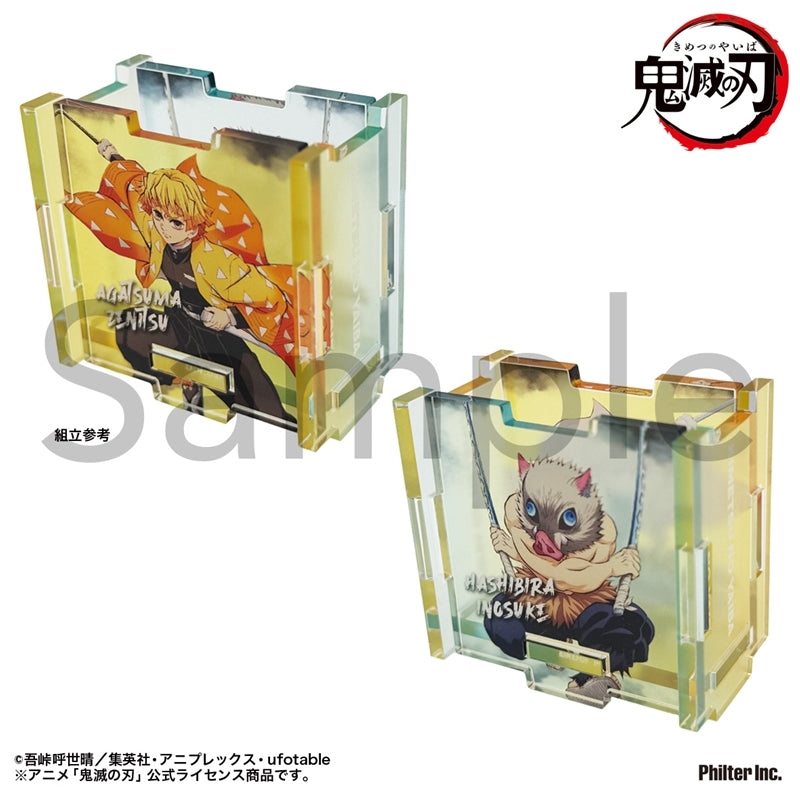 (Goods - Container) TV Anime Demon Slayer: Kimetsu no Yaiba Acrylic Container Zenitsu Agatsuma & Inosuke Hashibira