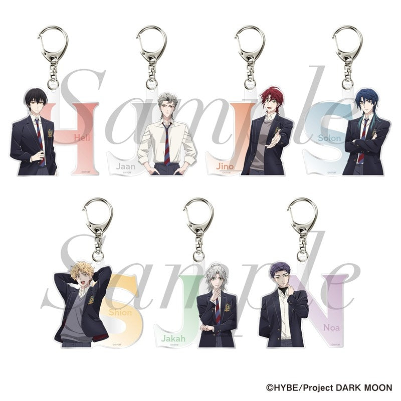 (1BOX=7)(Goods - Keychain) Anime DARK MOON: THE BLOOD ALTAR Trading Initial Keychain 7 Types