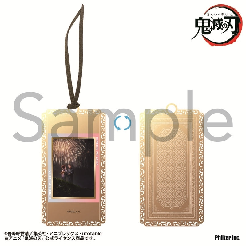 (Goods - Bookmark) Demon Slayer: Kimetsu no Yaiba Anime Golden Bookmark Infinity Castle Arc #6 Key Visual A