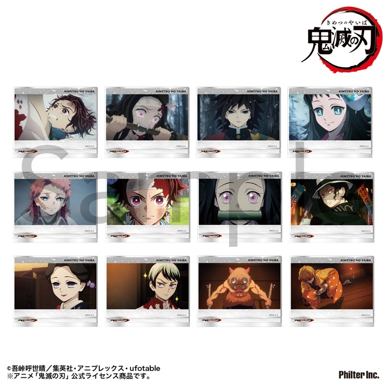 (1BOX=12)(Goods - Stand Pop) Demon Slayer: Kimetsu no Yaiba Anime Trading Mini Plate Stand Unwavering Resolve Arc 12 Types Total Vol. 1