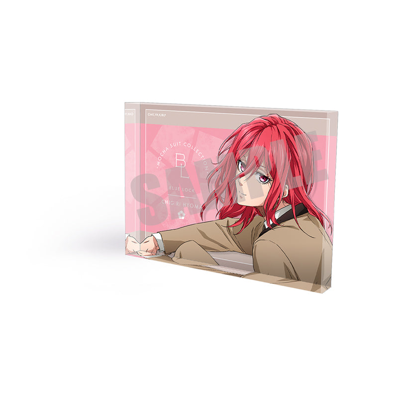(Goods - Ornament) Blue Lock Acrylic Block Hyoma Chigiri MOCHA SUIT ver.