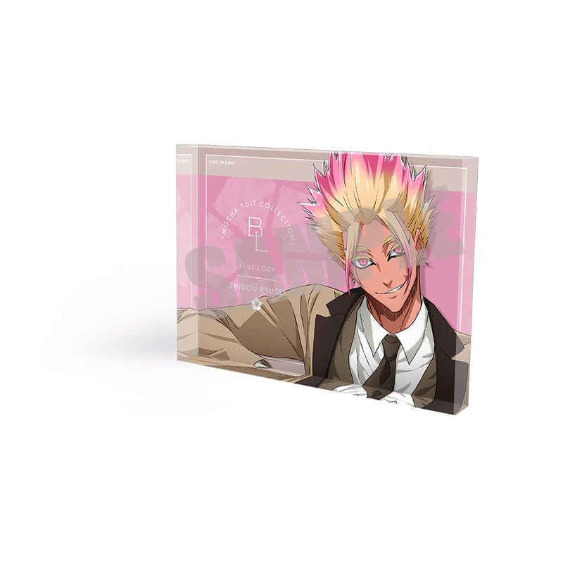 (Goods - Ornament) Blue Lock Acrylic Block Ryusei Shido MOCHA SUIT ver.