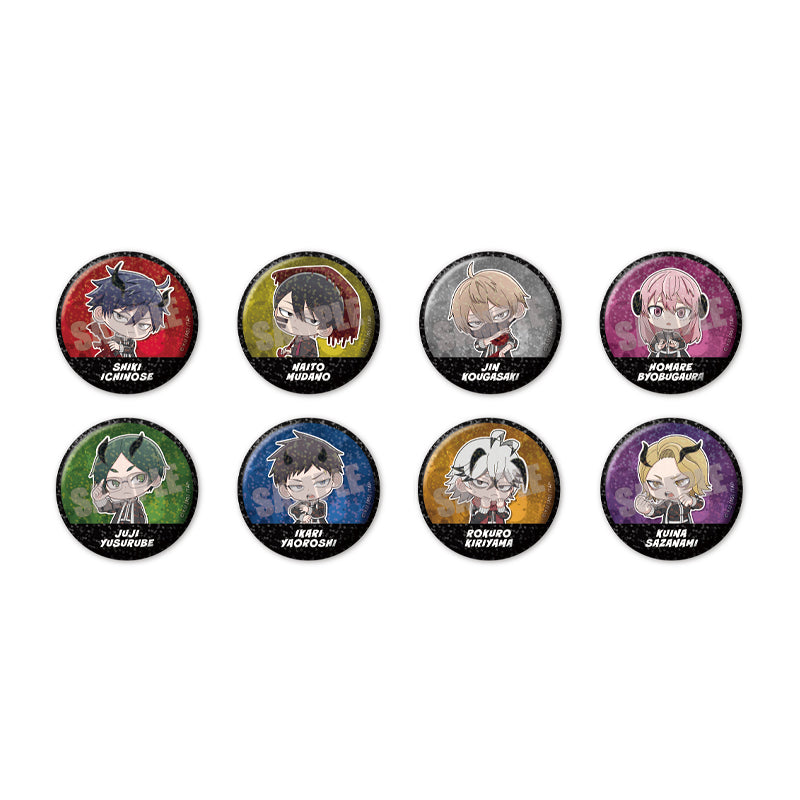 (1BOX=8)(Goods - Badge) Tougen Anki Trading Holographic Button Badge BATTLE ver. (8 Types Total)