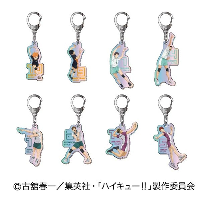 (1BOX=8)(Goods - Keychain) Haikyu!! Iridescent Acrylic Keychain Vol. 1