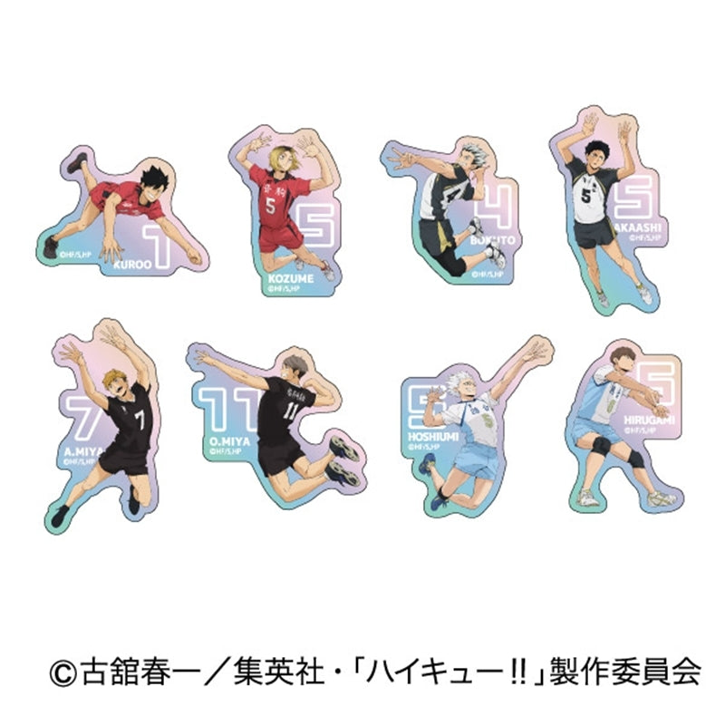 (1BOX=16)(Goods - Sticker) Haikyu!! Iridescent Die-cut Sticker B BOX