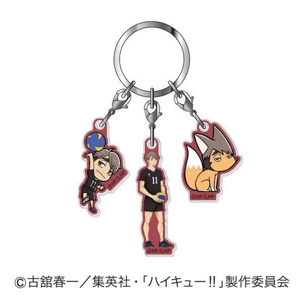 (Goods - Key Chain) Haikyu!! 3 Piece Acrylic Key Chain 07 Osamu Miya