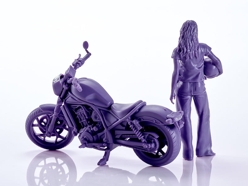 (Plastic Model Kit) PLAMAX MF-101 Rider's portrait Honda Rebel 1100 Navy 1/20