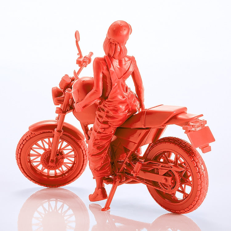 (Plastic Model Kit) PLAMAX MF-103 Rider's portrait Honda FTR 223 Red 1/20