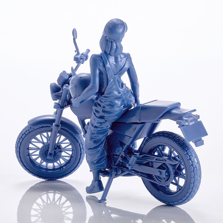 (Plastic Model Kit) PLAMAX MF-103 Rider's portrait Honda FTR 223 Blue 1/20