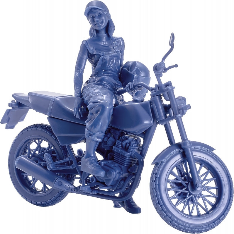 (Plastic Model Kit) PLAMAX MF-103 Rider's portrait Honda FTR 223 Blue 1/20