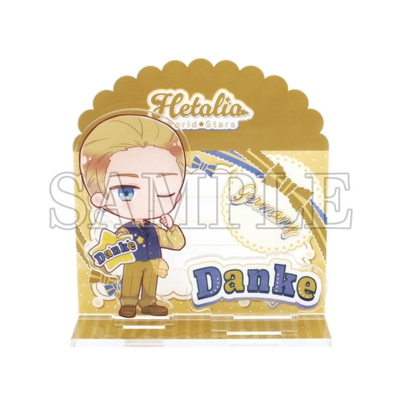(Goods - Stand Pop) Hetalia World Stars Card Style Acrylic Stand Thank You Card / Germany