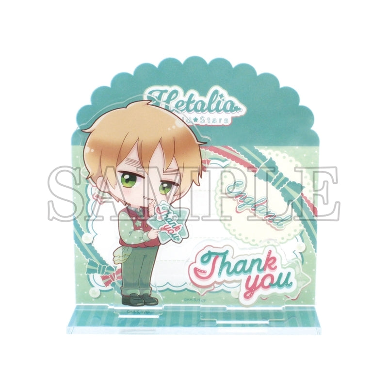 (Goods - Stand Pop) Hetalia World Stars Card Style Acrylic Stand Thank You Card / England