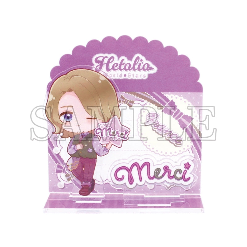 (Goods - Stand Pop) Hetalia World Stars Card Style Acrylic Stand Thank You Card / France