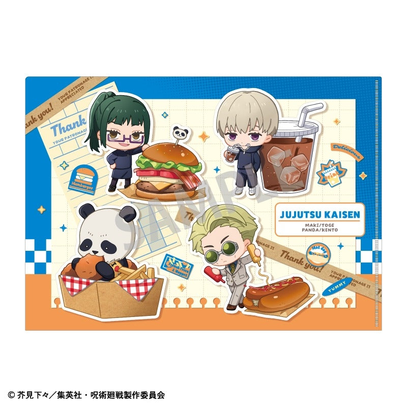 (Goods - Clear File) Jujutsu Kaisen A4 Single Clear File B/Narabete Party