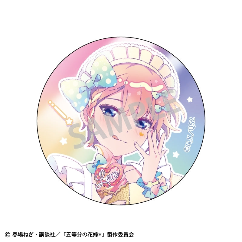 (1BOX=10)(Goods - Badge) The Quintessential Quintuplets* Trading Metallic Button Badge Ice Cream Parlor/KAMIANI TOUCH