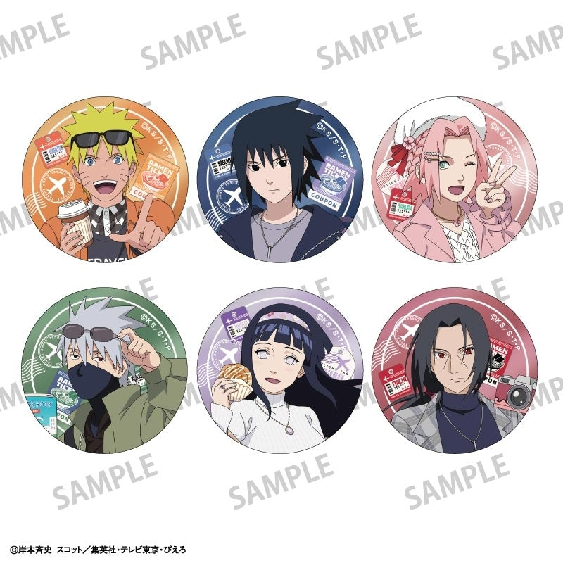 (1BOX=6)(Goods - Badge) NARUTO Shippuden Trading Metallic Button Badge/Fun Trip