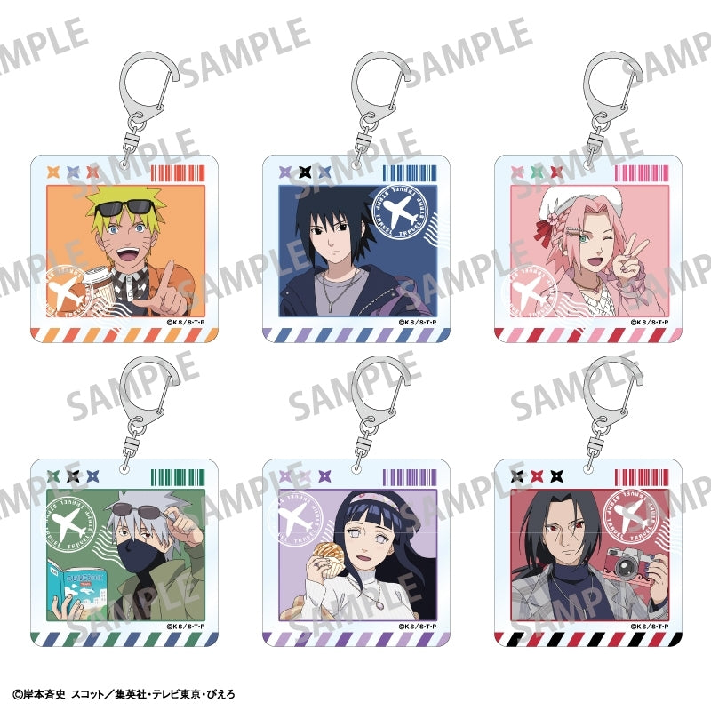(1BOX=6)(Goods - Keychain) NARUTO Shippuden Trading Acrylic Keychain/Fun Trip