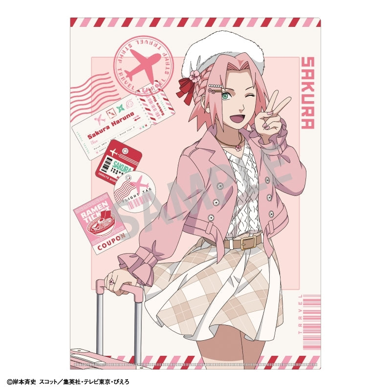 (Goods - Clear File) NARUTO Shippuden A4 Single Clear File Sakura Haruno/Fun Trip