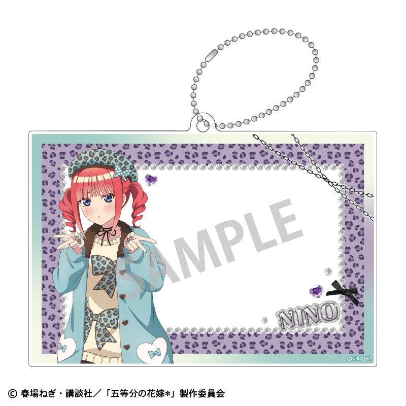 (Goods - Keychain) The Quintessential Quintuplets* Photo Frame Keychain Nino Nakano/Mint Chocolate GAL
