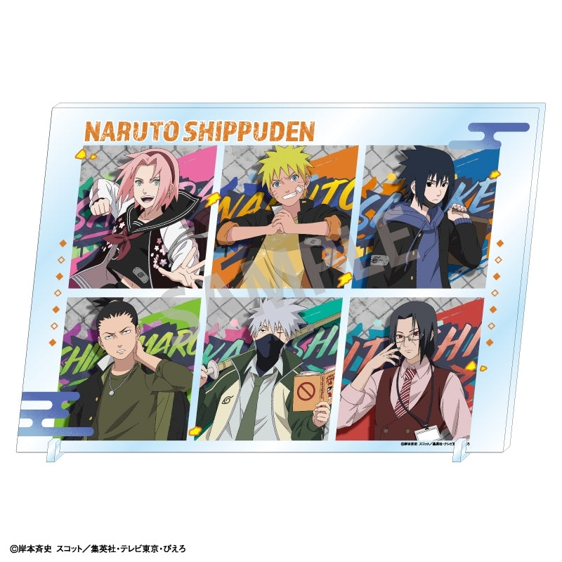 (Goods - Ornament) NARUTO Shippuden A4Acrylic Panel /Academy (animate Advance Sales)