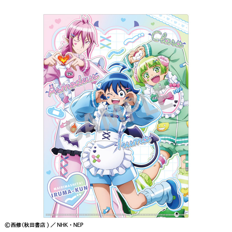 (Goods - Clear File) Welcome to Demon School! Iruma-kun A4 Single Clear File Iruma Suzuki & Alice Asmodeus & Clara Valac / Jersey Maid