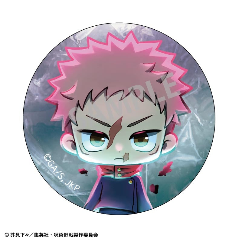 (1BOX=10)(Goods - Badge) Jujutsu Kaisen Trading Button Badge {Bonus:Badge}