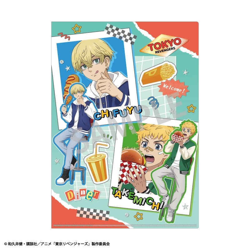 (Goods - Clear File) Tokyo Revengers A4 Single Clear File Takemichi Hanagaki & Chifuyu Matsuno/Welcome diner
