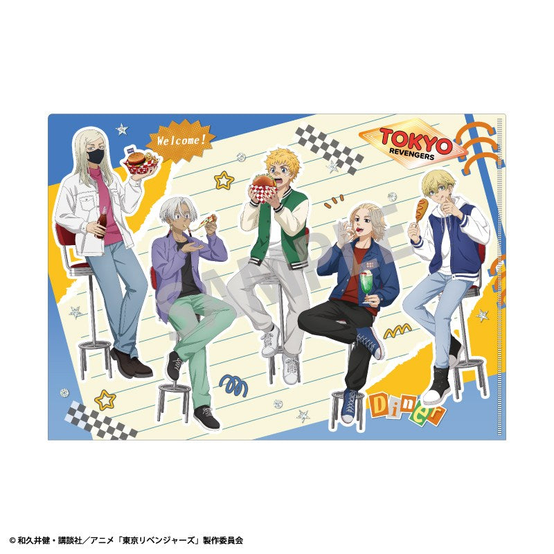 (Goods - Clear File) Tokyo Revengers A4 Single Clear File Ensemble/Welcome diner