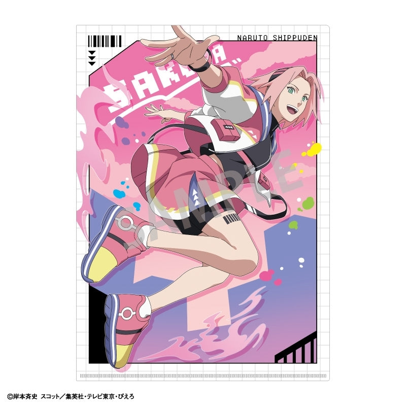 (Goods - Clear File) NARUTO Shippuden A4 Single Clear File Sakura Haruno/Parkour