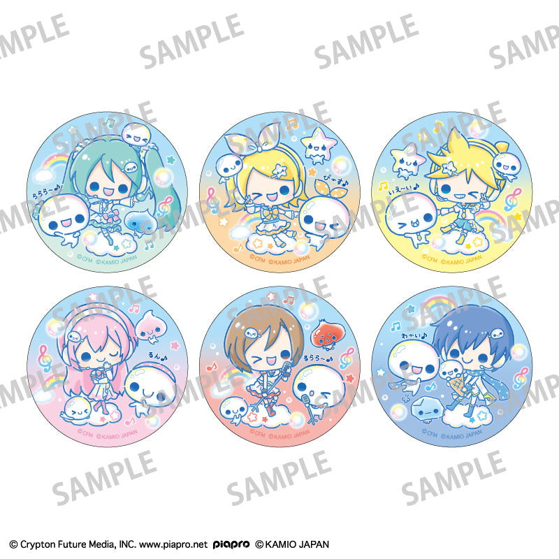 (1BOX=6)(Goods - Badge) Hatsune Miku x Pukupuku Awawa-chan Trading Button Badge