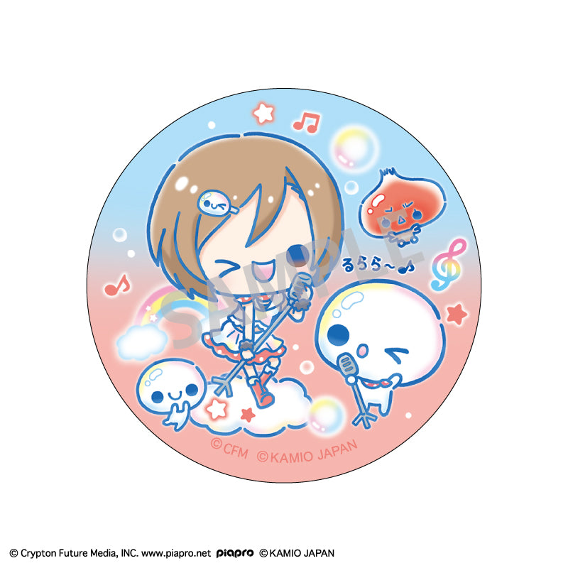 (1BOX=6)(Goods - Badge) Hatsune Miku x Pukupuku Awawa-chan Trading Button Badge