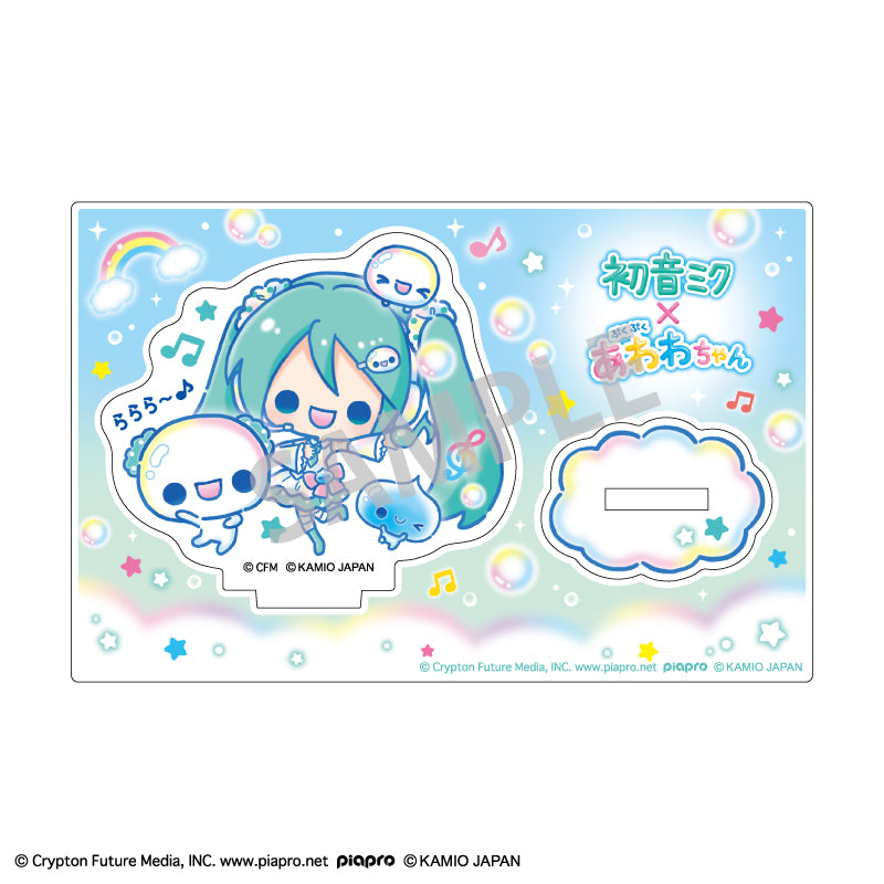 (Goods - Acrylic Stand) Hatsune Miku x Pukupuku Awawa-chan Mini Acrylic Stand Hatsune Miku