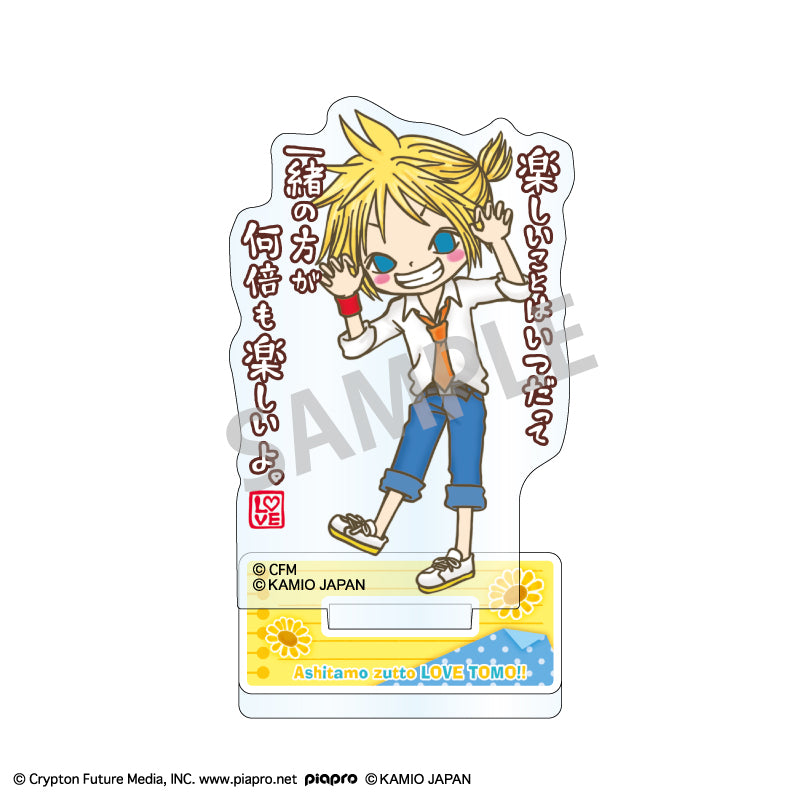 (Goods - Acrylic Stand) Hatsune Miku x LOVE TOMO Mini Acrylic Stand Kagamine Len