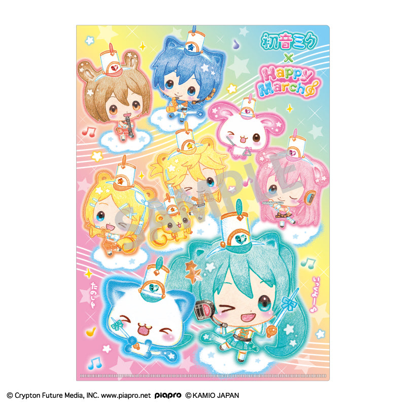 (Goods - Clear File) Hatsune Miku x Happy March A4 Single Clear File