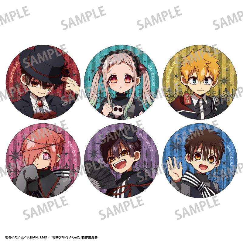 (1BOX=6)(Goods - Badge) TV Anime Toilet-Bound Hanako-kun 2 Trading Glitter Button Badge/Gothic Style {animate Bonus: Badge} (animate Advance Sales)