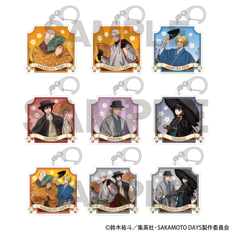 (1BOX=9) (Goods - Keychain) SAKAMOTO DAYS Trading Acrylic Keychain Modern Japanese Clothing