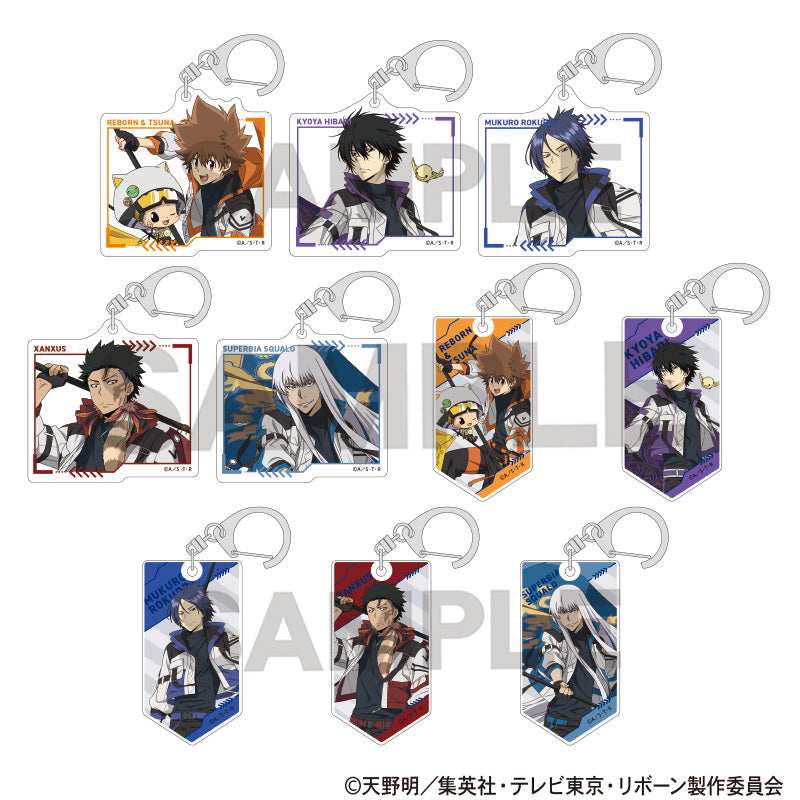 (1BOX=10)(Goods - Key Chain) REBORN! Trading Acrylic Key Chain (Flag)