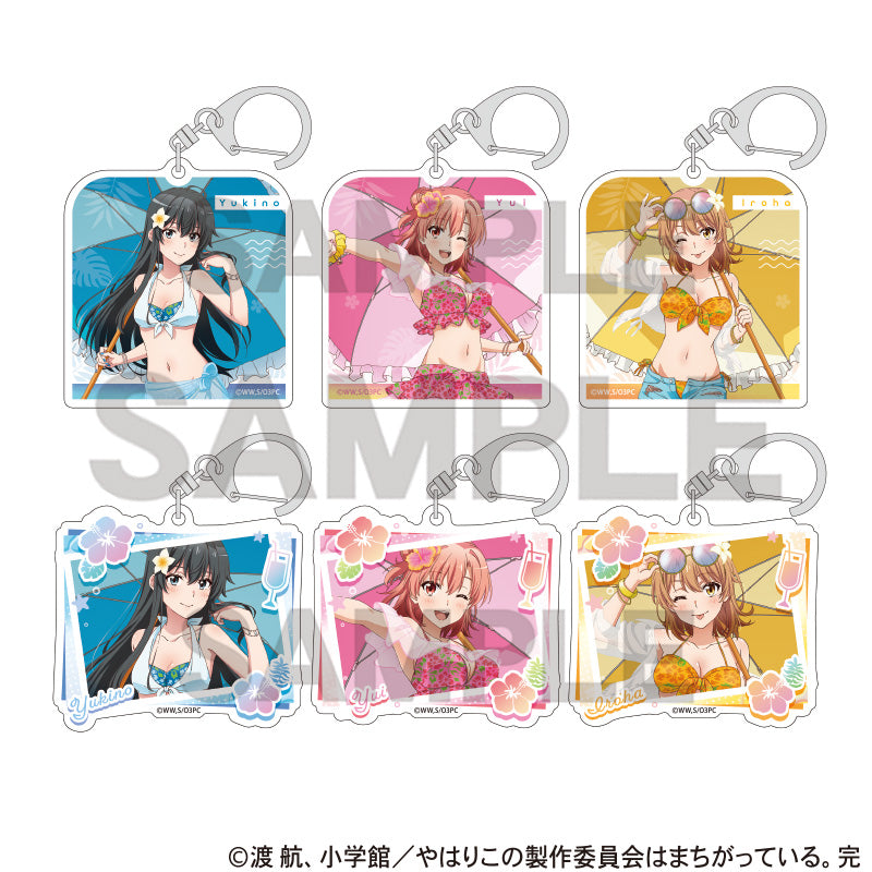 (1BOX=6)(Goods - Keychain) My Teen Romantic Comedy SNAFU Trading Acrylic Key Chain (Swimsuit Parasol)
