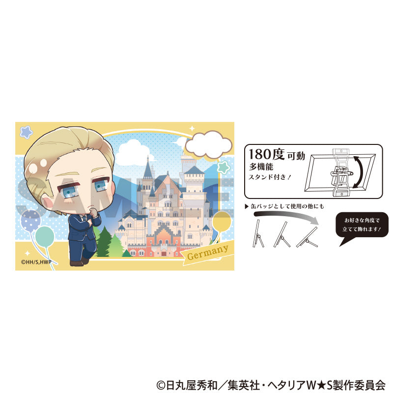 (Goods - Badge) Hetalia World★Stars Art Button Badge Germany (Chimaniwa)