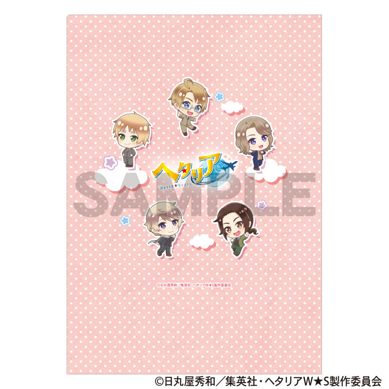 (Goods - Clear File) Hetalia World★Stars Single Clear File Pink (Chimaniwa)