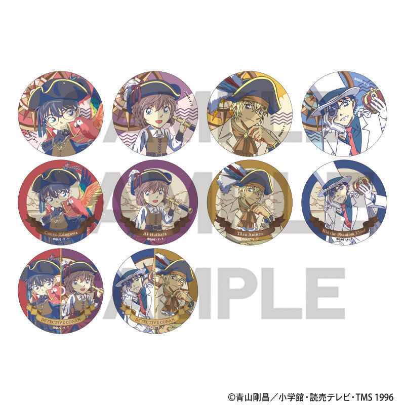 (1BOX=10)(Goods - Badge) Detective Conan Trading Metal Button Badge Sailor CruPallet