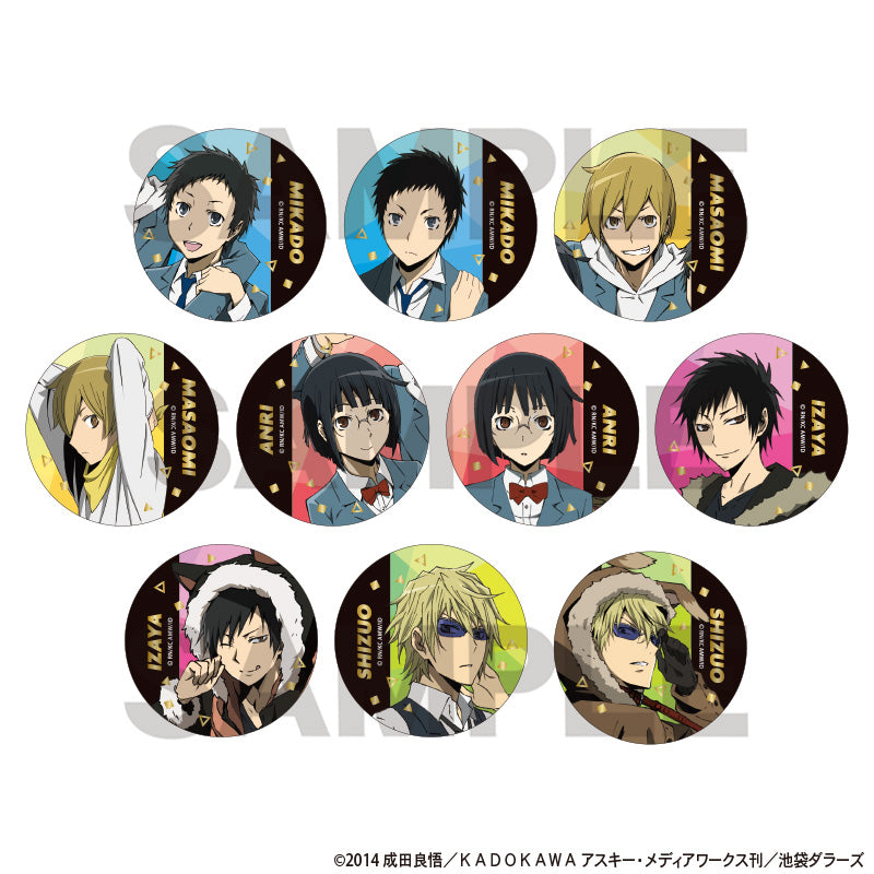(1BOX=10)(Goods - Badge) Durarara!!x2 Trading Foil Stamped Button Badge