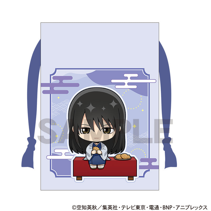 (Goods - Drawstring Pouch) Gintama Drawstring Pouch Kotaro Katsura Break Time Chibi