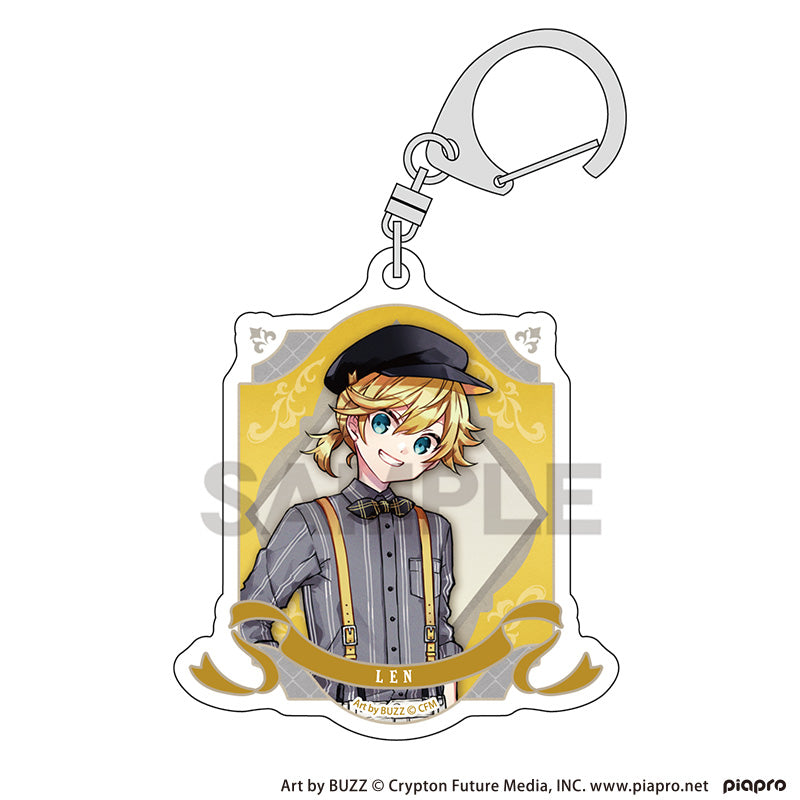 (Goods - Keychain) Hatsune Miku Acrylic Keychain Kagamine Len Retoro☆Kobe 2025