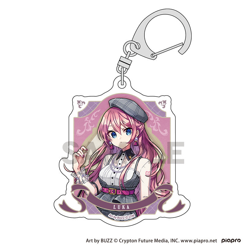 (Goods - Keychain) Hatsune Miku Acrylic Keychain Megurine Luka Retoro☆Kobe 2025