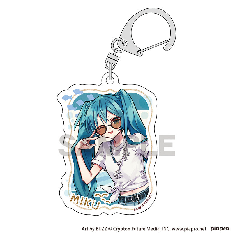 (Goods - Keychain) Hatsune Miku Acrylic Keychain Hatsune Miku Marine☆Kobe 2025