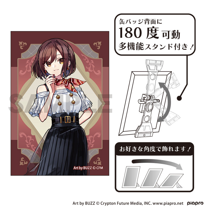 (Goods - Badge) Hatsune Miku Art Button Badge MEIKO Retoro☆Kobe 2025