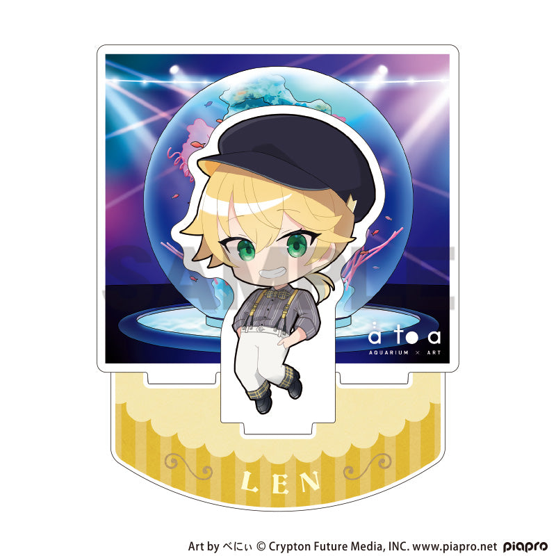 (Goods - Acrylic Stand) Hatsune Miku Diorama Acrylic Stand Kagamine Len Retoro☆Kobe 2025 Chibi