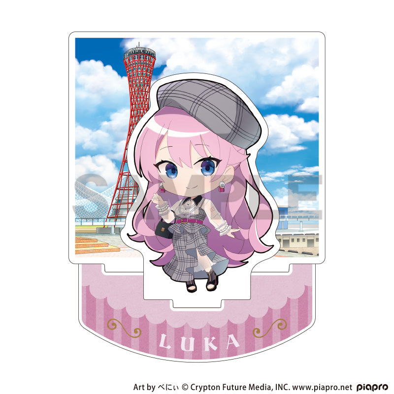 (Goods - Acrylic Stand) Hatsune Miku Diorama Acrylic Stand Megurine Luka Retoro☆Kobe 2025 Chibi